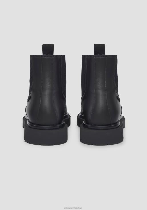 Antony Morato erkekler siyah avedon deri chelsea çizmeler ayakkabı 28JN2328