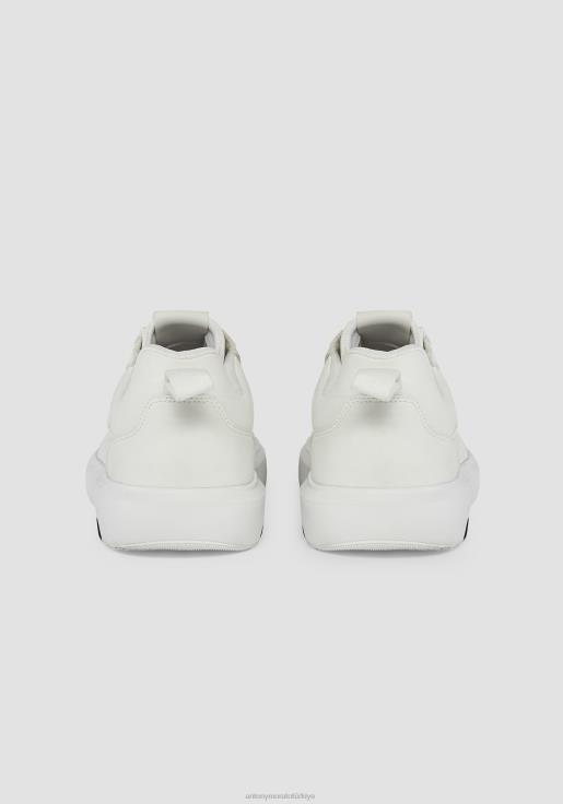 Antony Morato erkekler beyaz suni deri madison düşük bilekli spor ayakkabı ayakkabı 28JN2324