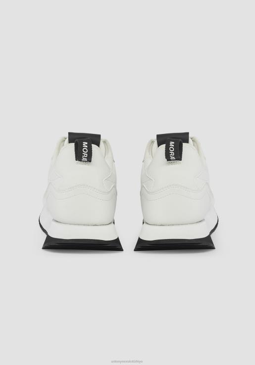 Antony Morato erkekler beyaz suni deri tonik düşük bilekli koşu ayakkabısı ayakkabı 28JN2322
