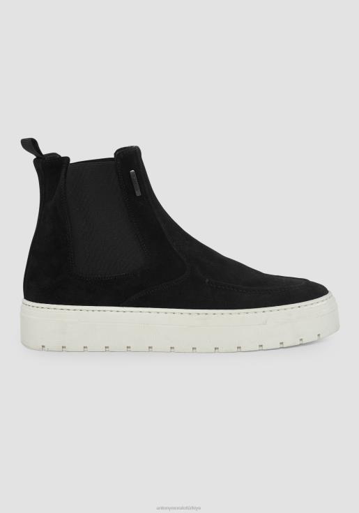 Antony Morato erkekler siyah martin yüksek bilekli süet spor ayakkabı ayakkabı 28JN2304