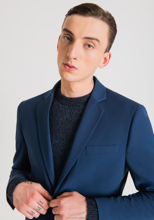 Antony Morato erkekler 7121 elastik viskon karışımı kumaştan cora normal kesim ceket Giyim 28JN229