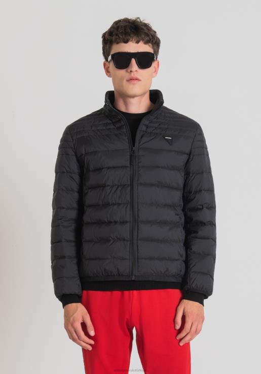 Antony Morato erkekler siyah sorona aura çevre dostu dolgulu dar kesim ceket Giyim 28JN210