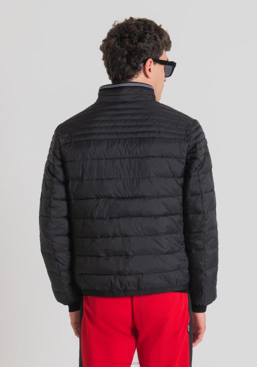 Antony Morato erkekler siyah sorona aura çevre dostu dolgulu dar kesim ceket Giyim 28JN210