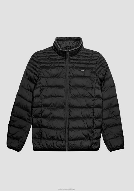 Antony Morato erkekler siyah sorona aura çevre dostu dolgulu dar kesim ceket Giyim 28JN210