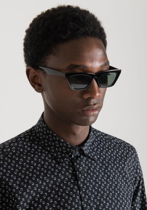 Antony Morato erkekler 9071 baskılı pamuk karışımı kumaştan barcelona normal kesim gömlek Giyim 28JN2125