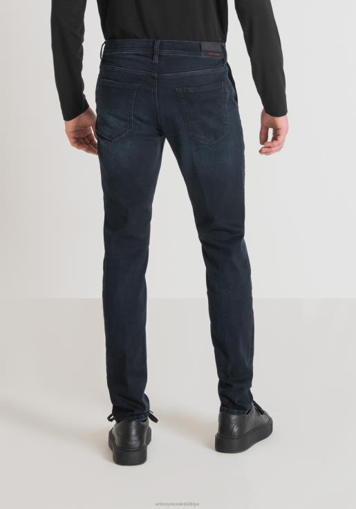 Antony Morato erkekler açık mavi koyu yıkamalı mavi power streç denimden mason skinny fit kot pantolon Giyim 28JN2279