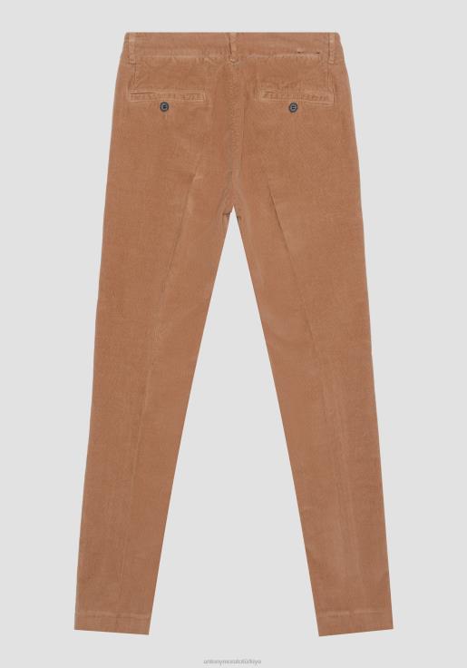 Antony Morato erkekler 2098 Bryan dar kesim streç kadife pantolon Giyim 28JN2248
