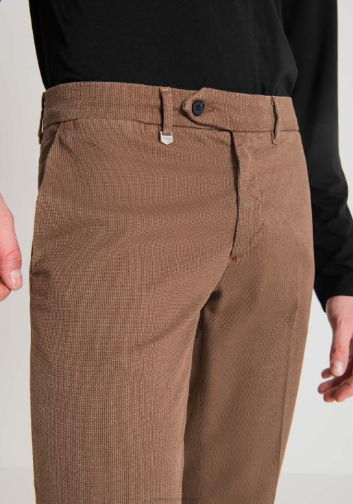Antony Morato erkekler 2099 Mikro dokuma streç pamuk karışımı kumaştan bryan skinny fit pantolon Giyim 28JN2254