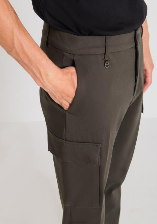 Antony Morato erkekler 4075 elastik pamuk karışımından, yan cepli ve alt kısmı fermuarlı, dar kesim bjorn pantolon Giyim 28JN2249