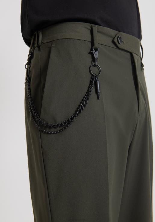 Antony Morato erkekler 4075 merkezi kıvrımlı, dar kesim, bilek boyu pantolon Giyim 28JN2270