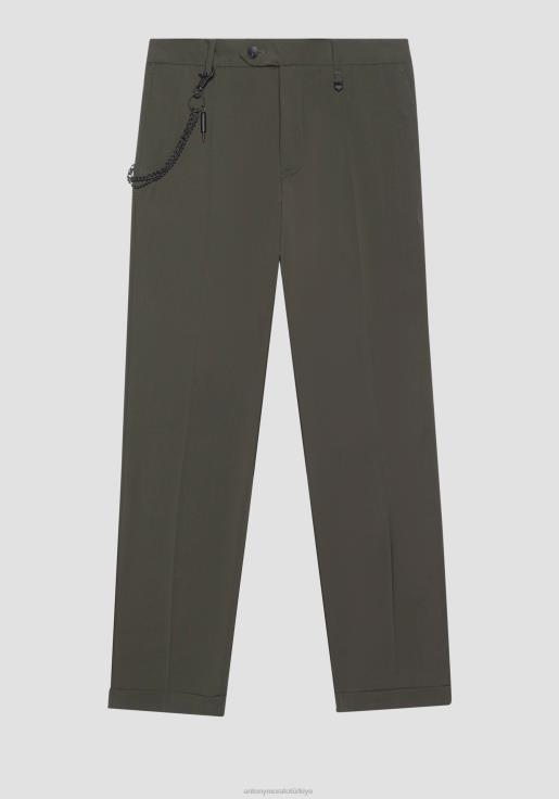 Antony Morato erkekler 4075 merkezi kıvrımlı, dar kesim, bilek boyu pantolon Giyim 28JN2270