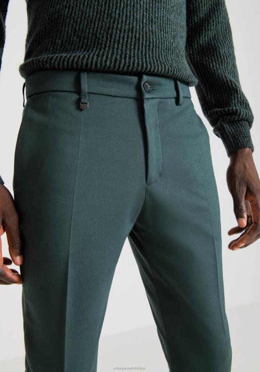 Antony Morato erkekler 4076 Ashe streç karışımlı viskon fitilli süper dar kesim pantolon Giyim 28JN2251