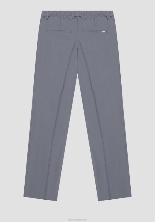 Antony Morato erkekler açık mavi Streç denim görünümlü kumaştan evan rahat kesim pantolon Giyim 28JN2269