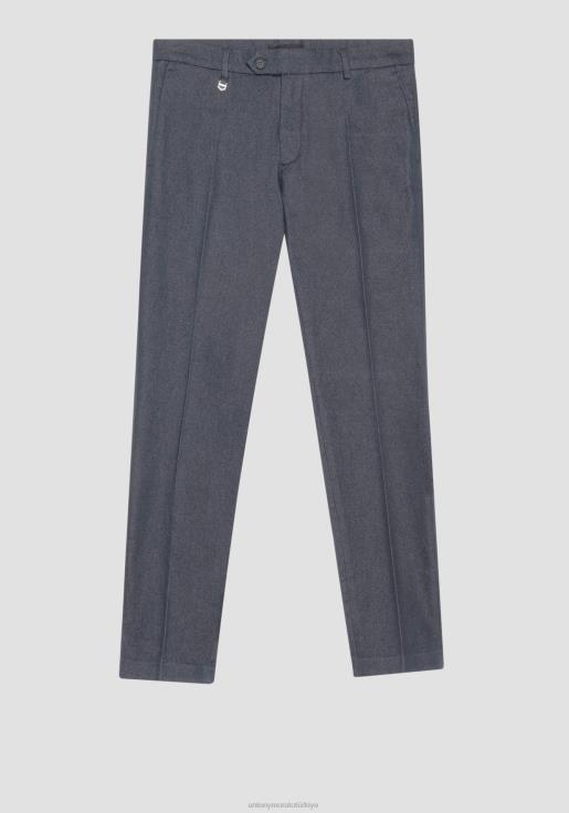 Antony Morato erkekler açık mavi bryan pamuk karışımlı streç denim efektli skinny fit pantolon Giyim 28JN2268