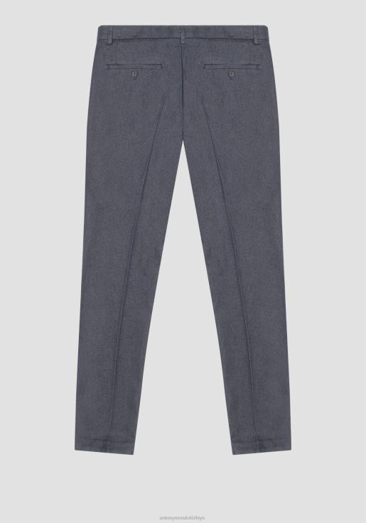 Antony Morato erkekler açık mavi bryan pamuk karışımlı streç denim efektli skinny fit pantolon Giyim 28JN2268