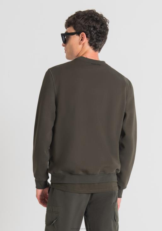 Antony Morato erkekler 4075 Pamuk karışımından, kaplan desenli, normal kesim sweatshirt Giyim 28JN272