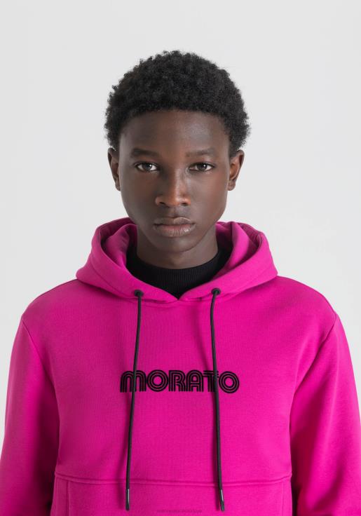 Antony Morato erkekler 5096 Önü logolu normal kesim pamuk karışımlı sweatshirt Giyim 28JN245