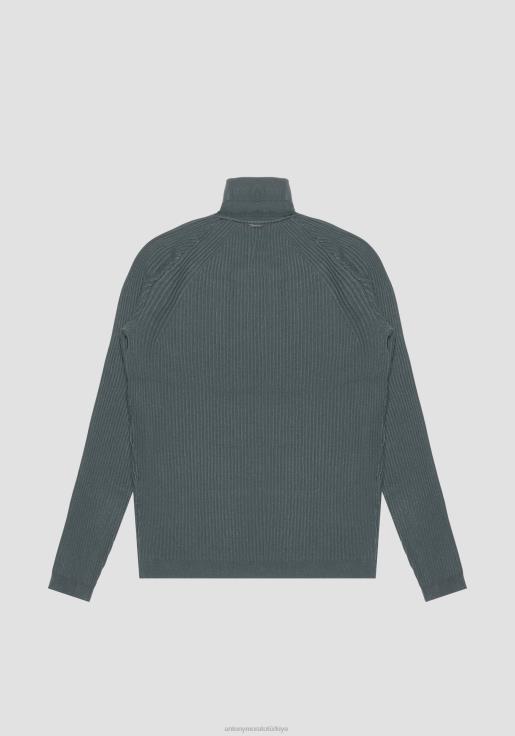 Antony Morato erkekler 4076 Streç viskon karışımlı iplikten dar kesim kazak Giyim 28JN2103